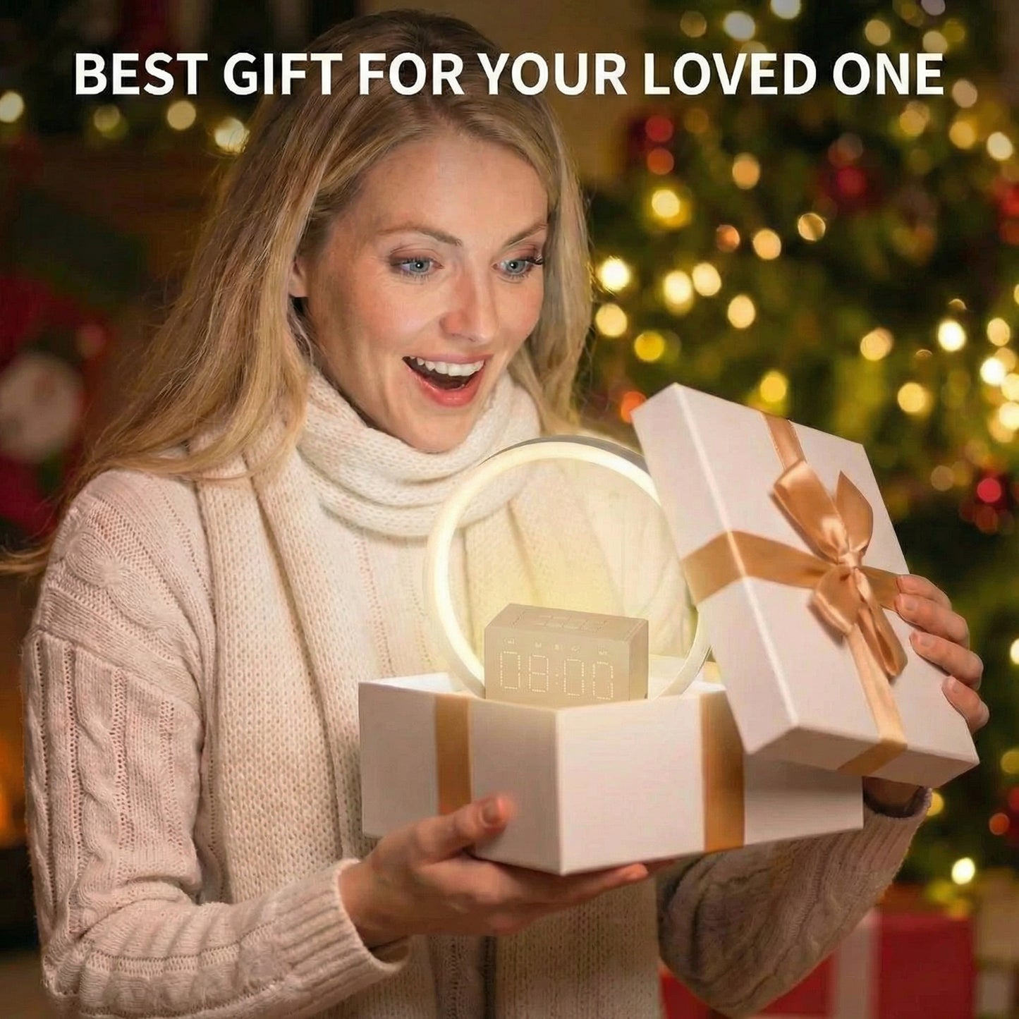 Elevate Your Mornings with Our Multifunctional Digital Alarm Clock: Experience Sunrise Simulation, Bluetooth Streaming, and Soothing White Noise