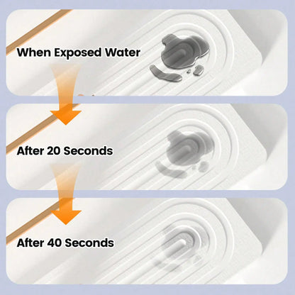 Transform Your Space with the Diatomite Fast-Drying Faucet Mat - The Ultimate Splash Guard for Clean and Dry Kitchen and Bathroom Counters